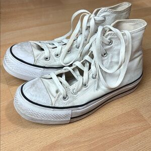 Converse Classic White Platform High-Tops